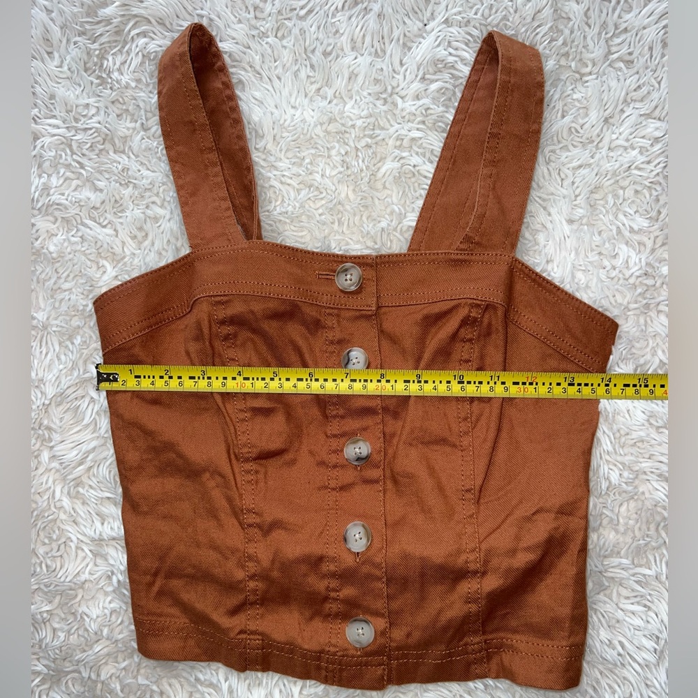 Banana Republic Orange Button Tank Top - Picture 5 of 10
